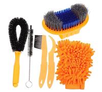 SKISUNO Limpieza para Cadena de Bicicleta con Cepillo Ergonómico para Cassette y Desviador Herramienta Multifunción para Fácil y Rápido