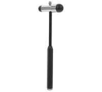 SKISUNO Martillo de Diagnóstico Clínico Multifunción para Examen Neurológico Portátil Doble Cabeza de Plástico Negro Herramienta Médica para Prueba de Reflejos y Evaluación Neurológica