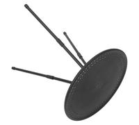 SKISUNO Mesa Plegable Redonda Pequeña para Camping y Exteriores Ajustable en Altura Color Negro Obsidiana Portátil y Compacta para Picnic Playa y Actividades al Aire Libre 1 Pieza