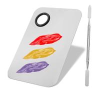 SKISUNO Paleta Cosmética Metálica para Mezclar Maquillaje Espátula y Accesorios, 6.29 Pulgadas, Diseñada para Técnicas de Maquillaje y Uso en Salón de Belleza