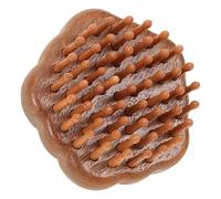 SKISUNO Peine de Masaje de Madera Portátil Púas Finas, Diseño Circular Anillo, Cuidado Antienredos para Cuero Cabelludo Sensible, Herramienta Ergonómica para Masaje Capilar y Relajación