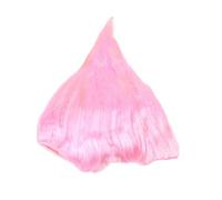SKISUNO Peluca de Carnaval Forma de Llama Rosa, Material K-silk, Fácil de Usar y No Irrita la Piel, Adecuado para Mascarada y Fiesta de Cosplay