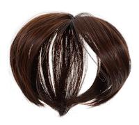 SKISUNO Peluca Postiza Sintética para Mujer, Topper Cabello Fino 15 Cm, Color Marrón Claro, Liviana E Invisible para Cubrir Canas y Aumentar Volumen, Postizo para Uso Diario y Eventos