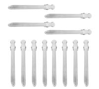 SKISUNO Pinzas Cabello de Salón Antideslizantes, Clips de Seccionamiento Metálicos Pequeños de Aluminio, Pack 12 Unidades para Peinar y Cortar el Pelo en Peluquería y Uso Profesional