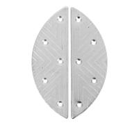 SKISUNO Placas de Reparación de Talón Metálicas para Hombre Protectores de Talón de Media Luna de Hierro Resistente con Tornillos Almohadillas Antideslizantes para Botas y Zapatos
