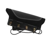 SKISUNO Protector de Brazo para Tiro Negro, Ajustable Correas de Cuero Sintético, Protector de Antebrazo para Arqueros Adultos y Jóvenes, Adecuado para Entrenamiento y Competición al Aire
