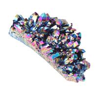 SKISUNO Racimo de Cristal Natural Electrochapado Colorido Adorno de Escritorio para Decoración del Hogar y Oficina Estilo Aleatorio Aprox para Regalos y Manualidades