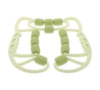 SKISUNO Rodillo Masajeador para Pantorrillas Abrazadera Circular, Color Verde Manzana, 12 Ruedas, Herramienta de Masaje Portátil para Circulación y Alivio Muscular en Yoga y Fitness