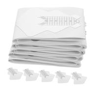 SKISUNO Soporte de Papel para Uñas 100 Unidades Papel de Aluminio Grueso Pegatinas Guía para Formas de Uñas Herramienta para Extensiones Adecuado para Manicura Profesional y Doméstico