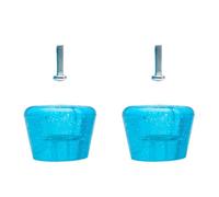 SKISUNO Suministros de Patinaje Doble Freno Azul Transparente para Patines de Cuatro Ruedas Montaje Rápido y Funcionalidad Antideslizante para Uso en Pista