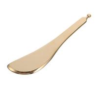 SKISUNO Tablero de Gua Sha de Cobre Puro Dorado para Masaje Facial y Corporal, Barra de Raspado Creativa Ligera Tacto Cómodo para Aliviar Hinchazón en Viajes