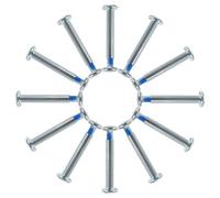 SKISUNO Tornillos y Uso para Mantenimiento y Reparación de Acero Inoxidable Diseño Razonable Paquete de 20 Piezas para Patines en Línea
