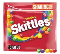 Skittles, Bolsa original de tamaño para compartir caramelos, 15.5 onzas