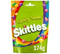 SKITTLES caramelos ácidos crazy sours bolsa 174 gr