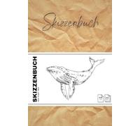 Skizzenbuch: Das Skizzenbuch und Ideenbuch. Zum Skizzieren, Zeichnen oder Brainstorming. Als Geschenk für kreative Frauen und Männer, ... 100 Seiten / 6 x 9 Zoll, ca. A5