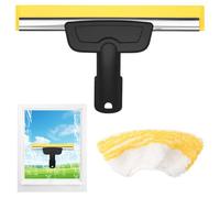 SKJJM Boquilla de Ventana para Limpiador de Vapor Karcher con Paño de Microfibra, Compatible con SC1 SC2 SC3 SC4 SC5 SC7 CTK10 CTK20, Accesorios de Limpieza de Vapor para Limpieza Sin Rayas de Cristal