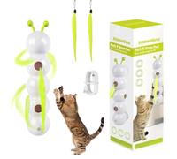 SKJJM Caterpillar Smart Cat Toy, Gusano Interactivo para Gatos, Juguete Interactivo para Gatos, Cat Toy Interactivo para Caterpillar para Montar en la Pared y en la Ventana