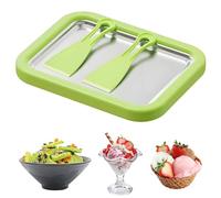 SKJJM Kit de Máquina de Helado Enrollado, Heladera Instantánea, Plancha para Hacer Helados con 2 Espátulas, Máquina de Helado Enrollado Casero DIY para Gelato Sorbete Yogur