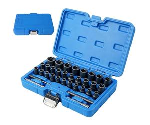 Skkpolo Juego de extractores de tornillos | Materiales de alta calidad para el día a día, eliminador de pernos dañados, para pernos roscados, chasis, tractores, motocicletas, máquinas, talleres