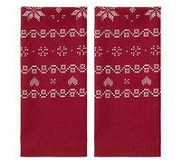 SKL HOME by Saturday Knight Ltd. Juego de Toallas de Cocina, algodón, Rojo, 18x28