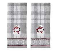 SKL HOME by Saturday Knight Ltd. Juego de Toallas de Mano, algodón, Gris, 16 x 26 Pulgadas