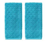 SKL HOME by Saturday Knight Ltd. Toalla de Mano Ocean Watercolor Scales, Azul (Paquete de 2)