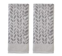 SKL HOME by Saturday Knight Ltd. Toalla de Mano (Paquete de 2), algodón, Gris, 16 x 26 Pulgadas
