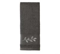 SKL Home by Saturday Night Ltd Shadow Leaves Hand Towel, Silver Small