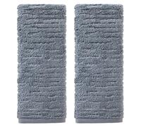 SKL Home CloudSoft Cotton - Juego de Toallas de Mano de Lujo de 2 Piezas, Color Azul Humo