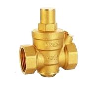SKLIQMMV Válvula Reductora y mantenedora de presión de Agua de latón de 1/2", 3/4", 1" y 2" DN15/DN20/DN25/DN32, regulador y válvula de Alivio Ajustable.(DN25,Without Gauge)