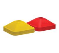 SKLZ Conos Mini para Entrenamiento de Agilidad,Set de 20,5 cm,Alta Visibilidad,Colores: Amarillo,Rojo - Diseño de Base Cuadrada,Ideal para Césped,Canchas y Ejercicios de Habilidades.