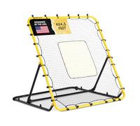 SKLZ Fielding Trainer Red de rebote de béisbol y sóftbol, ajustes de retorno para bola plana y batazos, marco de acero de 122 x 137 cm, red elástica resistente a los rayos UV y a la intemperie, diseño