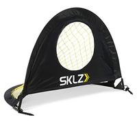 SKLZ Pop Up Goal Entrenador Objetivo emergente de precisión 2 en 1, Equipo de Entrenamiento, portería de fútbol, 3 x 2 pies, Unisex, Amarillo y Negro, 3 x 2 Feet
