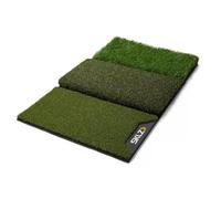 SKLZ Pure Practice Mat, Alfombra de Golf de 3 Superficies para Práctica Desde el tee, Fairway Estrecho y Rough del Primer Corte, Duradera, Talla Única, 63.5 cm x 40.64 cm