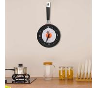 SKM 325164 Wall Clock with Fried Egg Pan Design 18,8 cm,Casa y jardín,Decoración,Relojes,Relojes de Pared,Multicolor,0.5 kg,325164