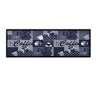 SKM Alfombra de Cocina Lavable Coffee Azul 45x150 cm,Casa y jardín,Decoración,Felpudos,Azul,1.3 kg,315967