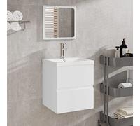 SKM Armario de Lavabo con lavamanos y Espejo,Mobiliario,Armarios y Almacenamiento,Tocadores,Tocadores de baño,22.44 kg,3114171