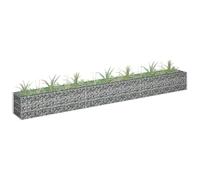 SKM Arriate de gaviones de Acero galvanizado 270x30x30 cm,Casa y jardín,Jardín,Jardinería,Maceteros y jardineras,Plateado,10.3 kg,145637
