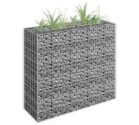 SKM Arriate de gaviones de Acero galvanizado 90x30x90 cm,Casa y jardín,Jardín,Jardinería,Maceteros y jardineras,Plateado,11.3 kg,145631