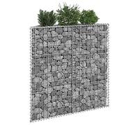 SKM Arriate de gaviones de Trapecio Acero galvanizado 100x20x100 cm,Casa y jardín,Jardín,Jardinería,Maceteros y jardineras,Plateado,8.6 kg,145653