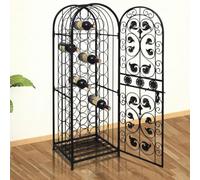 SKM Botellero de Metal para 45 Botellas,Mobiliario,Armarios y Almacenamiento,Botelleros,Negro,10.5 kg,240939