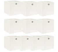 SKM Cajas de almacenaje 10 uds Tela 32x32x32 cm,Casa y jardín,Productos del hogar,Organización y Almacenamiento,Cestas para almacenaje,5.65 kg,288351