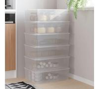 SKM Cajas de almacenaje apilables 6 uds plástico 25 L,Casa y jardín,Productos del hogar,Organización y Almacenamiento,Cestas para almacenaje,Transparente,6 kg,3189188
