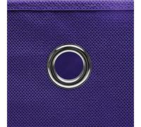 SKM Cajas de almacenaje con Tapas 10 uds Tela Morado 32x32x32 cm,Casa y jardín,Productos del hogar,Organización y Almacenamiento,Cestas para almacenaje,Púrpura,7.25 kg,288356