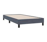 SKM Cama Box Spring sin colchón tercio Gris Oscuro 90x210 cm,Mobiliario,Camas y Accesorios,Camas y somieres,Gris,17.8 kg,3315808
