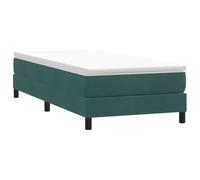 SKM Cama Box Spring sin colchón tercio Verde Oscuro 100x210 cm,Mobiliario,Camas y Accesorios,Camas y somieres,Verde,18.5 kg,3315816