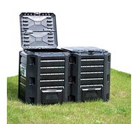 SKM Compostador de jardín Negro 800 L,Casa y jardín,Jardín,Jardinería,Compostaje,Compostadores,Negro,11.6 kg,312273