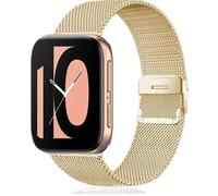 SKM Correa de reloj para Oppo Watch 2 de 42 mm, 46 mm, 41 mm, 46 mm, correa de repuesto para reloj inteligente Oppo (color: dorado, tamaño: para reloj oppo de 46 mm)