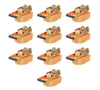 SKM Correas de sujeción de trinquete 10 uds 2 T 8mx50mm Naranja,Bricolaje,Accesorios de Bricolaje,Cadenas, Alambre y Cuerda,Correas de Amarre,Naranja,22.63 kg,142663