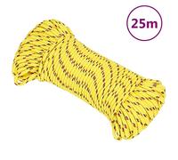 SKM Cuerda de co Polipropileno Amarillo 5 mm 25 m,Bricolaje,Accesorios de Bricolaje,Cadenas, Alambre y Cuerda,Sogas y Cuerdas metálicas,Amarillo,0.3 kg,152597